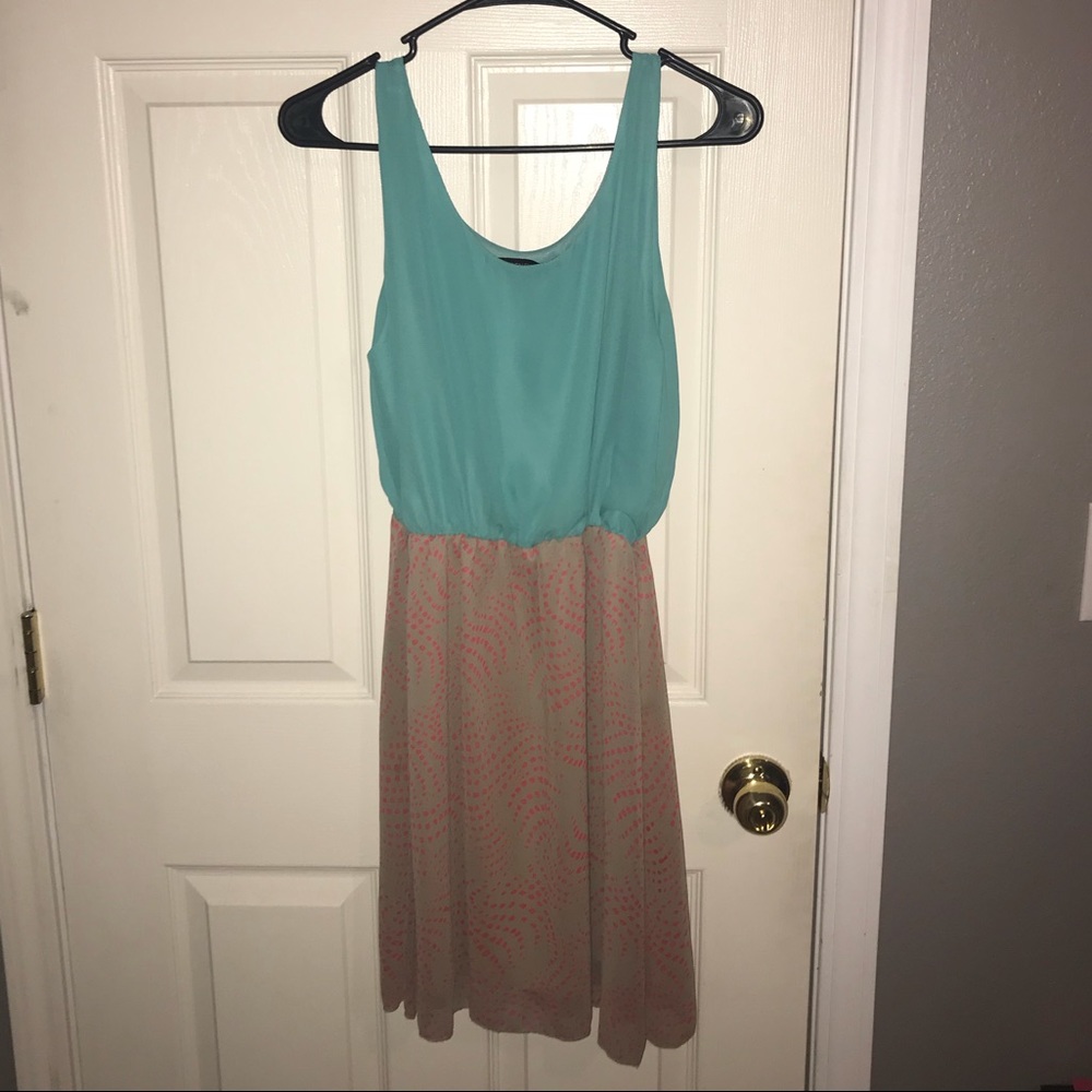 Teal summer dress